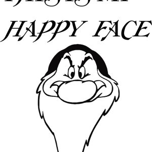 Autocolant auto - this is my happy face